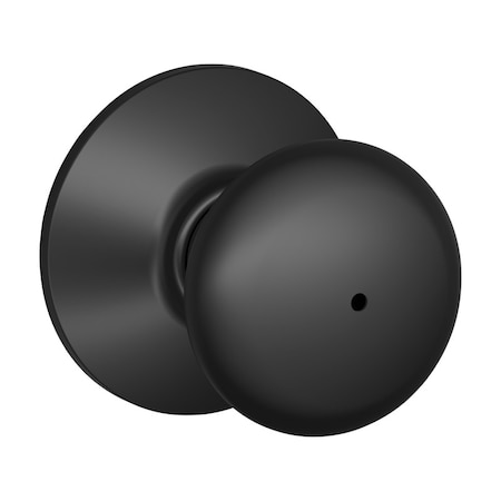 Schlage Schlage Plymouth Classic Matte Black Privacy Knob Right or Left Handed F40PLY622